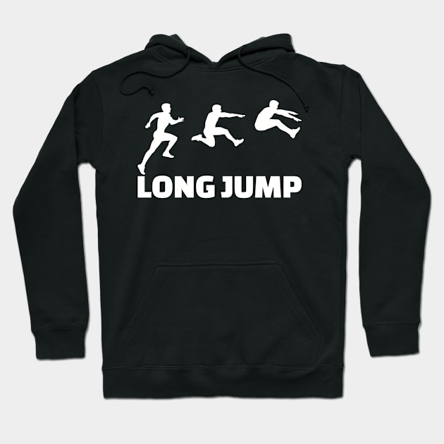 Long Jump Hoodie by Designzz